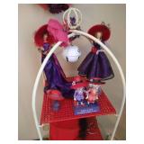 Red Hat Lot - Shelf, Decor, Tea Set, Wall Art, Etc.