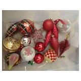 Box of Red and Gold Ornaments