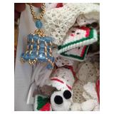 (5) Boxes Misc. Vintage, Blown Glass, and Handmade Ornaments