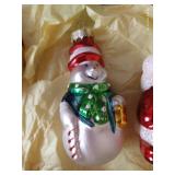 (12) Blown Glass Ornaments