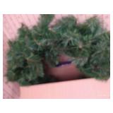 Christmas Floral Baskets, Wreaths, Garland, Musical Carol Clock