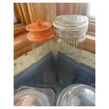 Glass Cannisters and Pasta Keeper