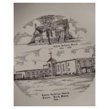 Vintage Decorative Plates with "Local" Churches