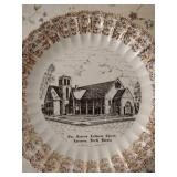 Vintage Decorative Plates with "Local" Churches