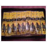 (9) Vintage Weller Fishing Lures in Packaging