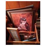 Magazine Rack, Wall Art, Albums, & Books