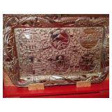 Wooden Filing Cabinet & Vintage Cordial Set