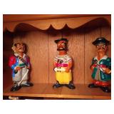 (3) Vintage Pirate Liquor Decanters