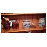 Shelf of Larimore Pottery
