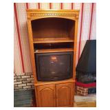 Nice Wooden Cabinet with TV & Cables