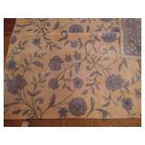 Lot of (4) Soft Yellow, Blue, and Cream Rugs