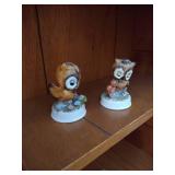 (9) Owl Figurines