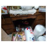 Desk With Craft Supplies