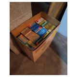 Tall Box of Empty Vintage Ammo Boxes