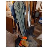 High Boots, Overalls, Hunting Caps, and Snow Boots