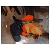 High Boots, Overalls, Hunting Caps, and Snow Boots