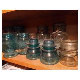 (2) Shelves Blue Ball Jars