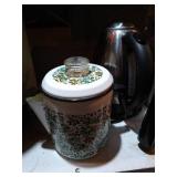 Large Lot of Coffee Carafes, Grinder, Etc.