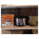 Lot of (3) Small Crock Pots