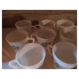 (8) Vintage Pyrex Mugs