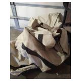 4 Brown Swiveling Patio Chairs with Covers