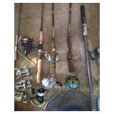 (7) Rods & (9) Reels Fishing Lot