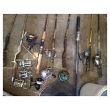(7) Rods & (9) Reels Fishing Lot