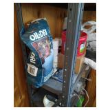 Metal Shelf & Contents