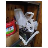 Metal Shelf & Contents