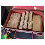 Metal Shelf & Contents