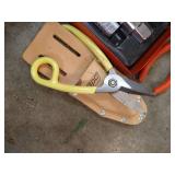 Pliers, Tin Snips, Socket Set, & Benzine Torch