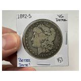 1892-S Silver Morgan Dollar 1892-S Silver Morgan Dollar
