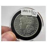 1881-S Silver Morgan Dollar 1881-S Silver Morgan Dollar
