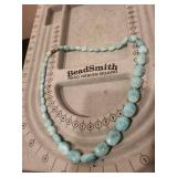 Collection of Larimar Stones and Beads for Jewelry Making