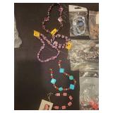 Collection of Semi-Precious Stone Bead Necklaces, Bracelets, and Loose Beads