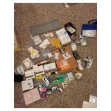 Large Jewelry Making and Beading Supplies Lot with Tools and Storage Bin
