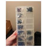 Bead Organizer Bag with Assorted Beads and Storage Trays