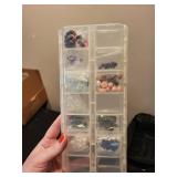 Bead Organizer Bag with Assorted Beads and Storage Trays