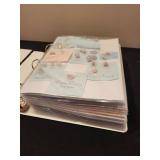 Binder Collection of Assorted Loose Gemstone Cabochons and Cut Stones