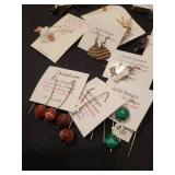 Collection of Artisan Gemstone Earrings Assorted Styles