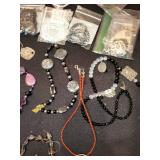 Assorted Beaded and Gemstone Jewelry Collection with Necklaces and Bracelets