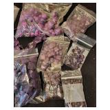 Collection of Assorted Purple Gemstone and Glass Beads