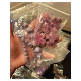 Collection of Purple and Lavender Stone and Glass Beads for Jewelry Making