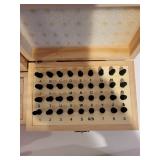 Collection of Metal Letter and Number Punch Sets with Metalworking Tools