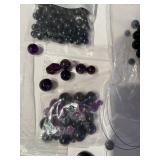 Collection of Assorted Onyx, Black Agate, and Gemstone Beads