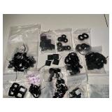 Collection of Black Gemstone Beads and Cabochons for Jewelry Making