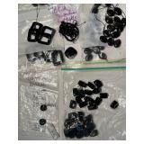 Collection of Black Gemstone Beads and Cabochons for Jewelry Making