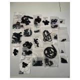 Large Collection of Black Gemstone Beads and Cabochons in Assorted Styles
