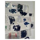 Collection of Assorted Blue Gemstone and Glass Beads for Jewelry Making