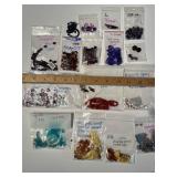 Collection of Assorted Gemstone Beads in Mixed Sizes and Colors